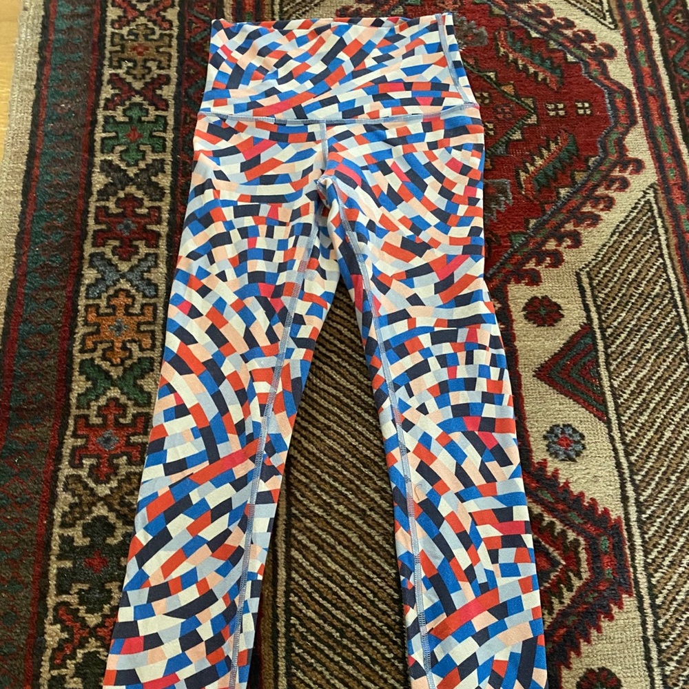 Colorful Lululemon leggings size 4